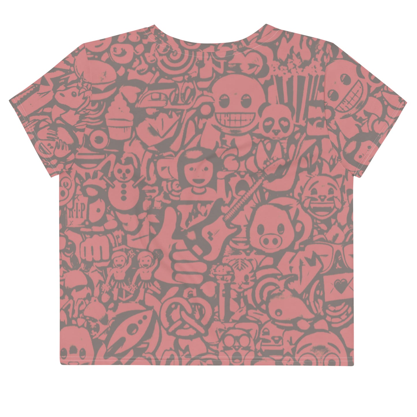 Emoji Crop Top in Pink