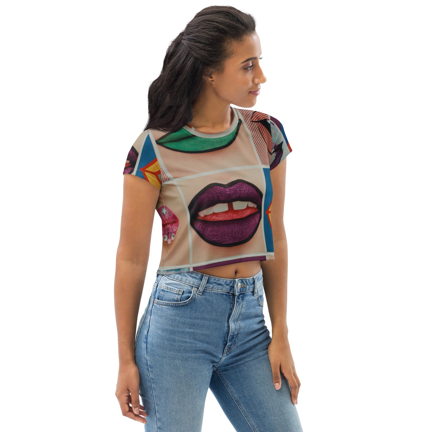 Radical Lips Crop Tee