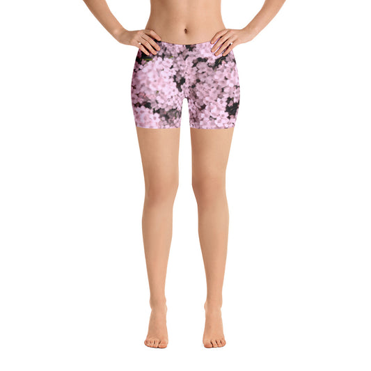 Pink Poppy Workout Shorts
