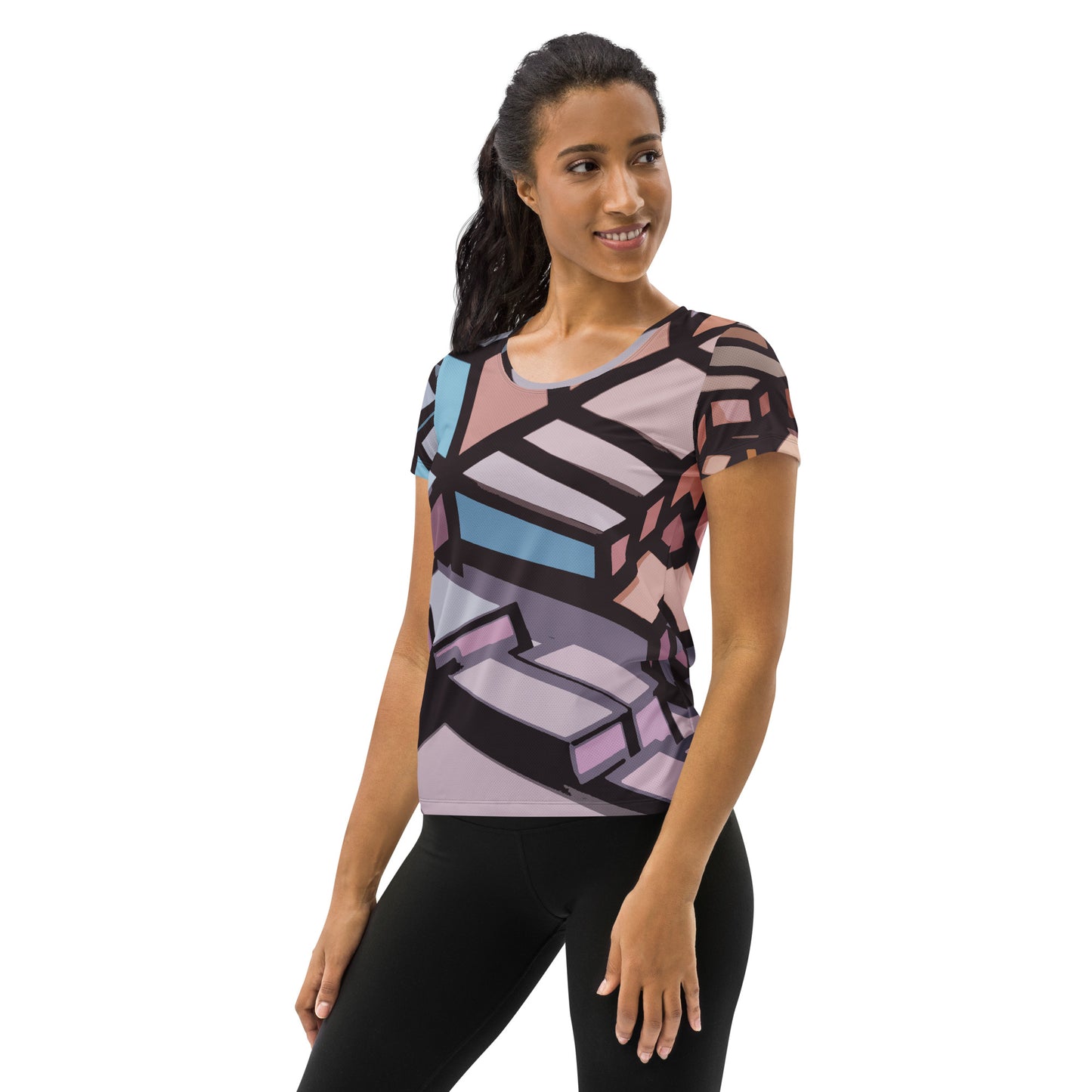 Geo Pastel Athletic T-Shirt
