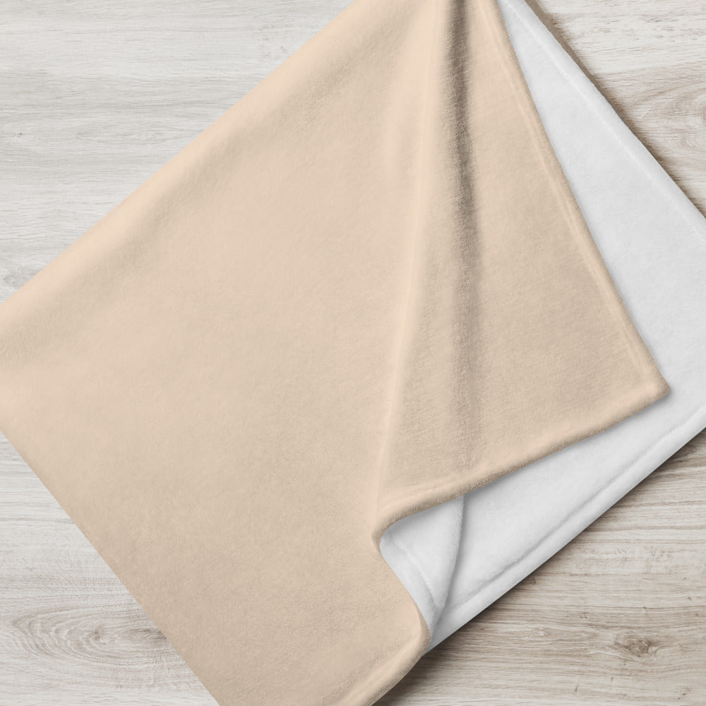 Premium Cream Throw Blanket