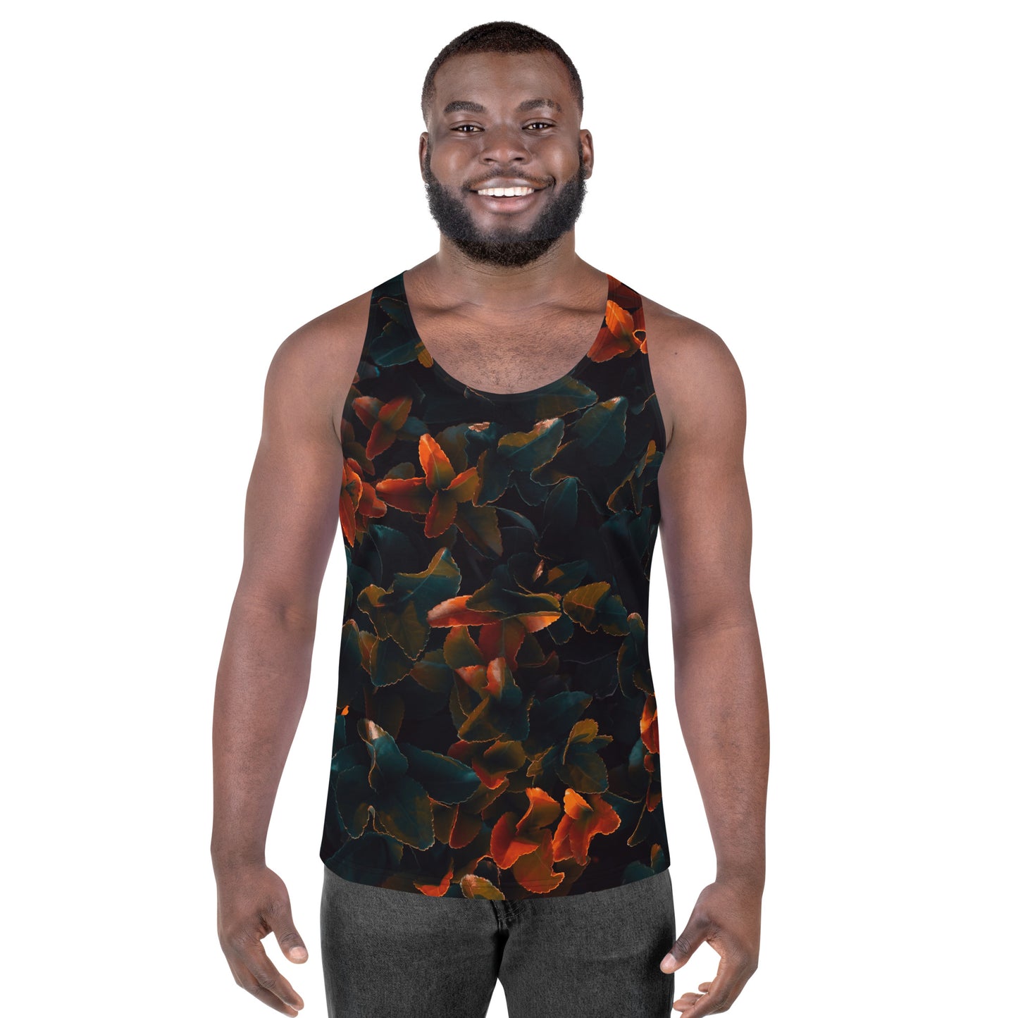 Orange Canna Tank Top